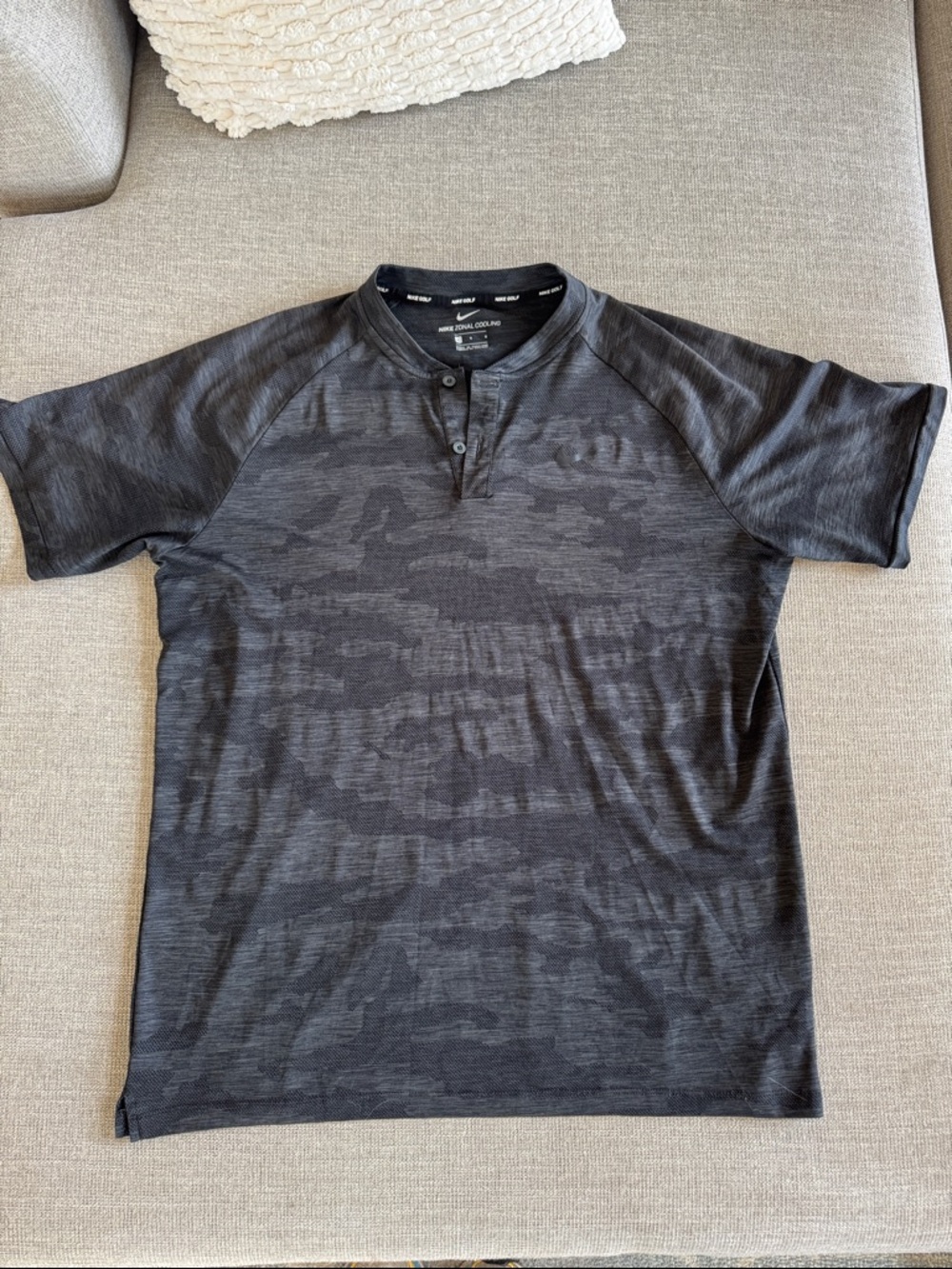Men’s Nike Golf Black Camo Short Sleeve
